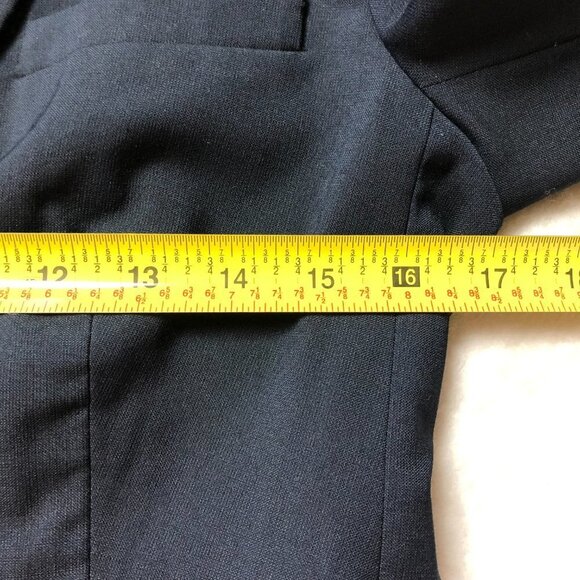 Aritzia Talula Navy Exeter Boyfriend Wool Blend Blazer Size 4 - Picture 8 of 11